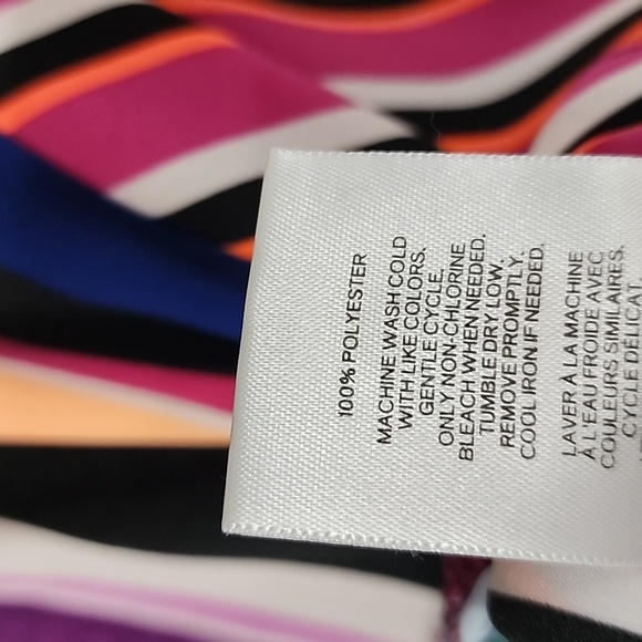 EXPRESS Striped Wrap Blouse - Picture 14 of 16